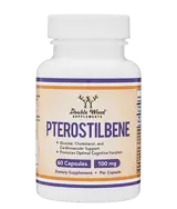 Double Wood Supplements Pterostilbene 100 мг Птеростилбен - 60 капсули, 60 дози