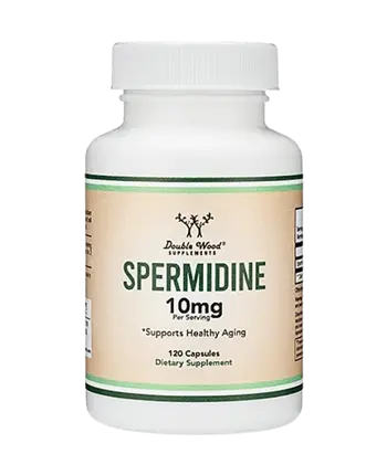 Double Wood Supplements Spermidine 10 мг Спермидин - 120 капсули за 2 месеца прием, 60 дози