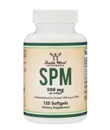 Double Wood Supplements SPM 500 мг (Специализирани Про Резолвини Медиатори) - 120 софтгел капсули за 4 месеца прием, 120 дози