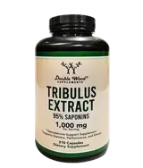 Double Wood Supplements Tribulus Extract 1000 мг Бабини Зъби Екстракт - 210 капсули за 105 дни прием, 105 дози
