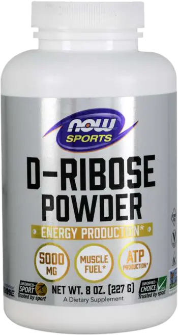 NOW Foods D-Ribose Powder Рибоза на Прах - 227 грама, 45 дози