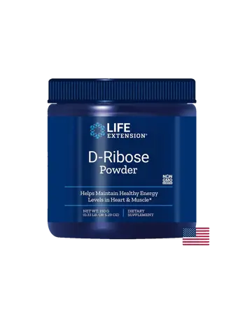 Life Extension Д-Рибоза (D-Ribose) За енергия и възстановяване 150 g прах