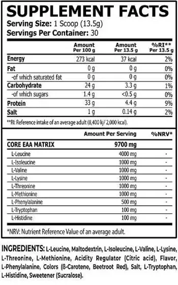 Core Champs EAA Powder Flavoured Есенциални аминокиселини