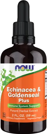 NOW Foods Echinacea & Goldenseal Plus Ехинацея - 60 мл, 38 дози
