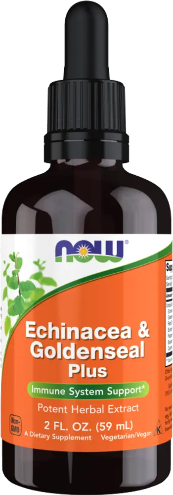 NOW Foods Echinacea & Goldenseal Plus Ехинацея - 60 мл, 38 дози