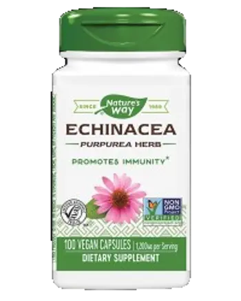 Nature's Way Echinacea Purpurea Herb 400 mg За силен имунитет х 100 веган капсули