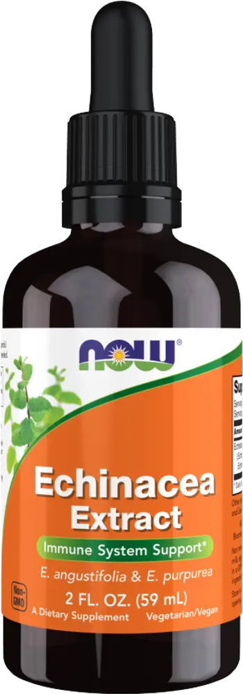NOW Foods Echinacea Liquid Extract Течна Ехинацея Екстракт - 59 мл, 37 дози