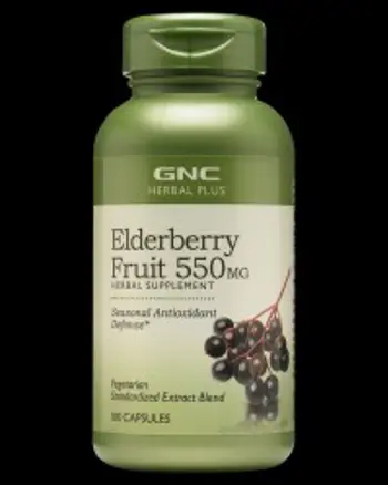Elderberry Fruit 550 mg - 100 капсули, 100 Дози