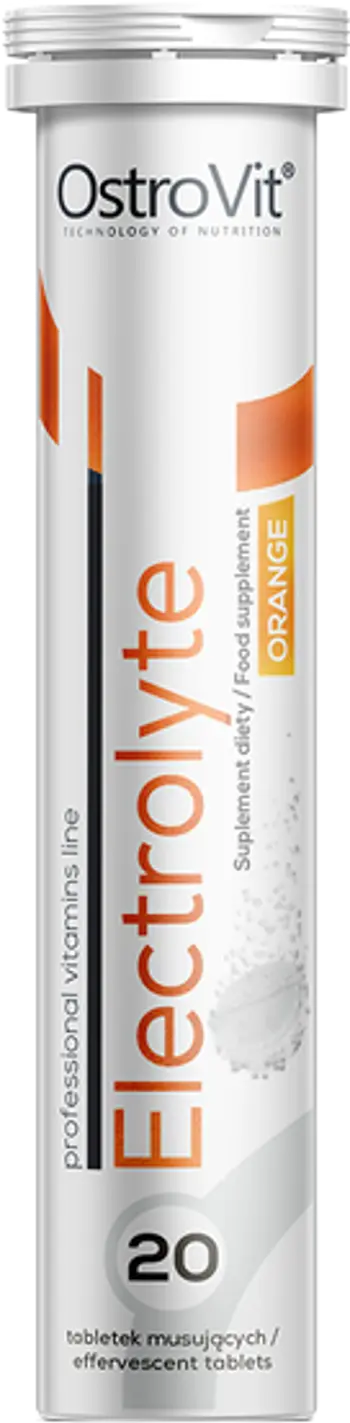 OstroVit Electrolyte Effervescent Potassium, Sodium, Glucose & Vitamin C Електролити - 20 разтворими таблетки, 20 дози