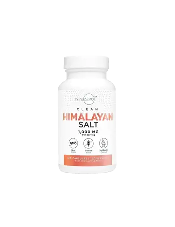 Nutricost Himalayan Salt TypeZero™ Електролитен баланс - Натрий (Хималайска розова каменна сол) 120 капсули