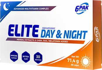 6PAK Nutrition Elite Day & Night Advanced Multivitamin Complex Дневни и Нощни Мултивитамини - 60 капсули, 30 дози