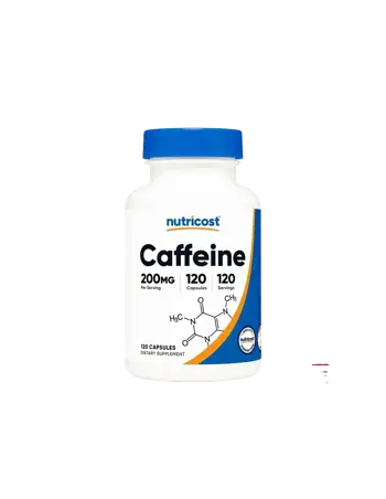 Nutricost Caffeine 200 mg Енергия и метаболизъм х 120 капсули