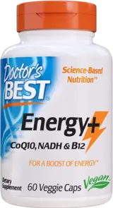 Doctor's Best Energy+ CoQ10, NADH & B12 За енергия и фокус х 60 веге капсули
