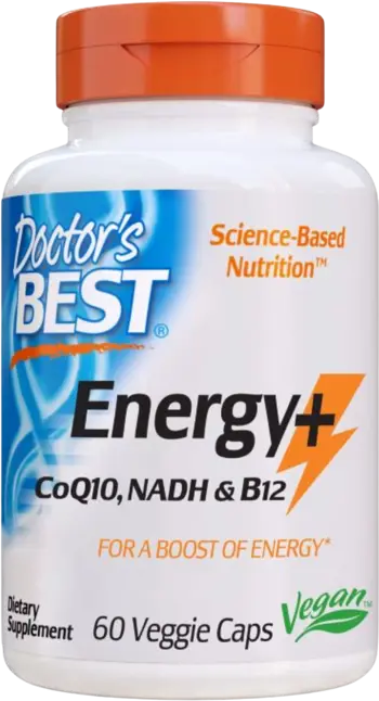 Doctor's Best Energy+ CoQ10, NADH & B12 За енергия и фокус х 60 веге капсули