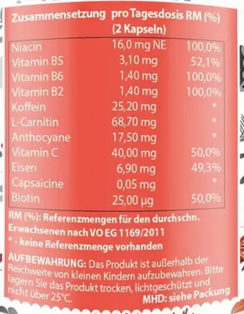 Energy Booster | with Vitamins & Caffeine