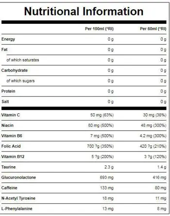 Myprotein Energy Shot Енергиен Шот - 12 броя x 60 мл, 12 дози