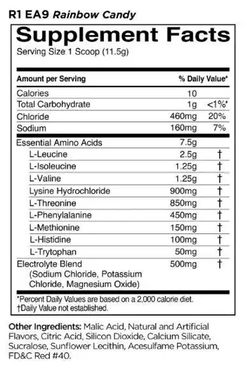 Rule1 Essential Amino 9 EAA with Electrolytes За възстановяване и хидратация