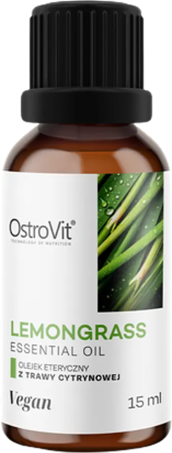 OstroVit Essential Lemongrass Oil Етерично Масло от Лимонова Трева - 15 мл