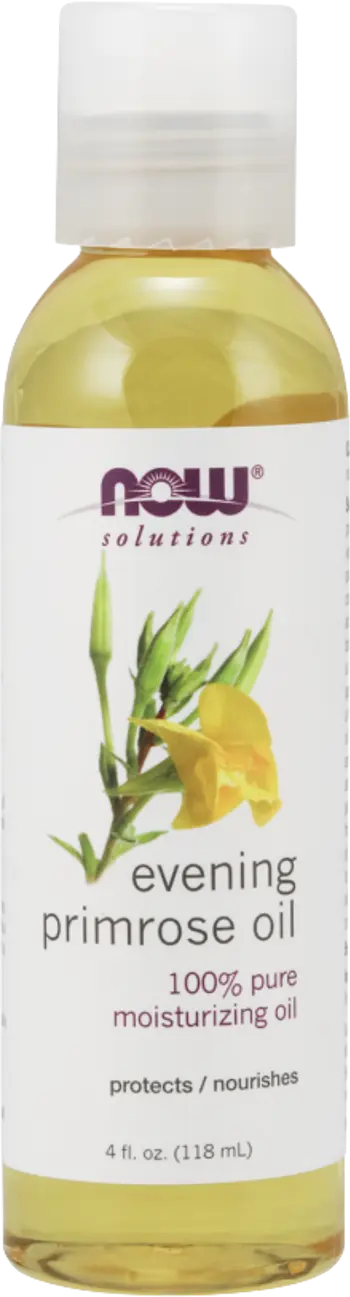 NOW Foods Evening Primrose Oil 100% Pure Moisturizing Oil 100% Чисто Масло от Вечерна Иглика - 118 мл