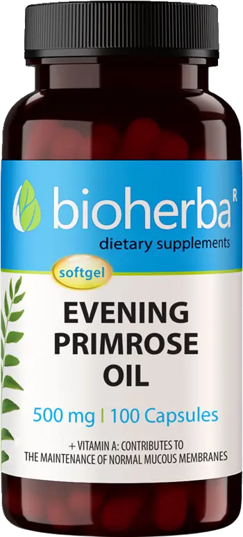 Bioherba Evening Primrose Oil 500 mg Масло от вечерна иглика