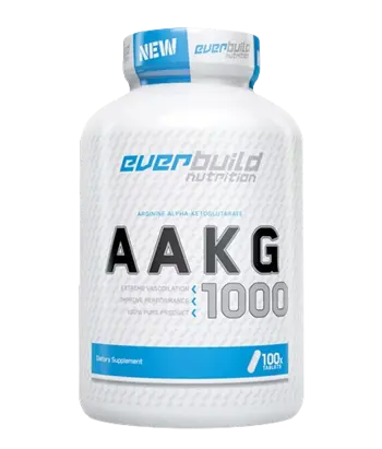EVERBUILD AAKG 1000 мг Л-Аргинин Алфа-Кетоглутарат - 100 таблетки, 33 дози