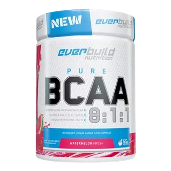 EVERBUILD BCAA 8:1:1 L-Левцин, L-Изолевцин и L-Валин 4500 мг - 300 грама, 55 дози