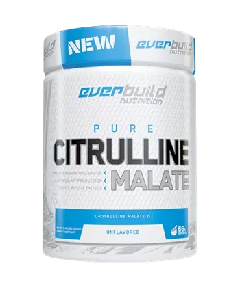 EVERBUILD Citrulline Malate 3000 мг Цитрулин Малат на Прах - 200 грама, 66 дози