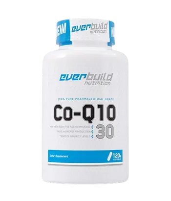 EVERBUILD Co-Q10 30 мг Коензим Q10 Убиквинон - 120 капсули, 120 дози