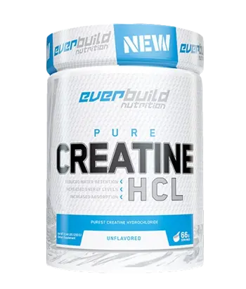 EVERBUILD Creatine HCL 3000 мг Креатин Хидрохлорид - 200 грама, 66 дози