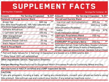 EVERBUILD Ever Burn Fat Burner Термогенен Фет Бърнър - 120 капсули, 40 дози