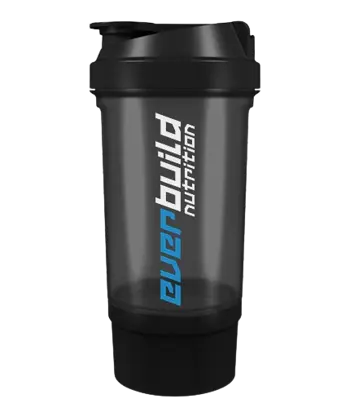EVERBUILD Functional Shaker 500 мл + 150 мл Dark Black Шейкър + Допълнителен Контейнер