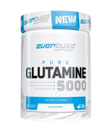 EVERBUILD Glutamine 5000 мг Л-Глутамин на Прах