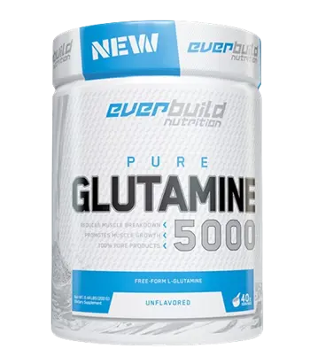 EVERBUILD Glutamine 5000 мг Л-Глутамин на Прах