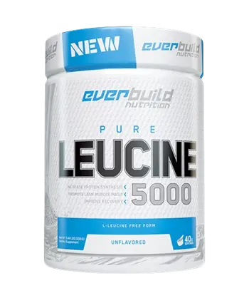 EVERBUILD L-LEUCINE 5000 мг Л-Левцин на Прах - 200 грама, 40 дози