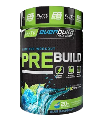 EVERBUILD PRE Build – Pre-workout Предтренировъчен Азотен Бустър - 600 грама, 20 дози