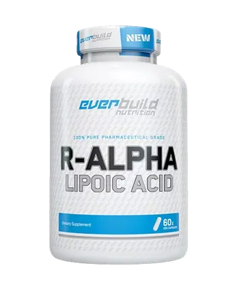 EVERBUILD R-Alpha Lipoic Acid 100 мг R-Алфа Липоева Киселина - 60 вег капсули, 60 дози