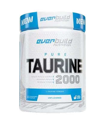 EVERBUILD Taurine 2000 мг Таурин на Прах - 200 грама, 100 дози