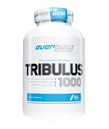 EVERBUILD Tribulus 1000 мг Тpибyлyc Тepecтpиc - 90 таблетки, 90 дози