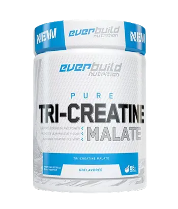 EVERBUILD Tri-Creatine Malate 3000 мг Три Креатин Малат на Прах - 200 грама, 66 дози