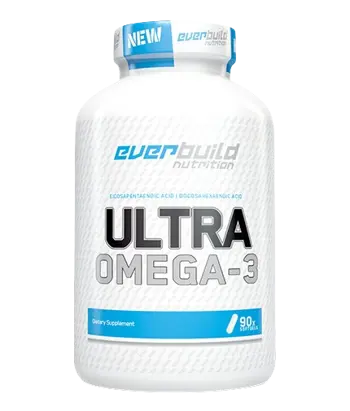 EVERBUILD Ultra Omega-3 Fish Oil 1000 мг Ултра Омега 3 Рибено Масло - 90 гел капсули, 90 дози
