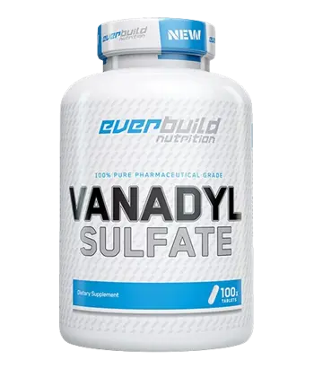 EVERBUILD Vanadyl Sulfate 10 мг Ванадил Сулфат - 100 таблетки, 100 дози