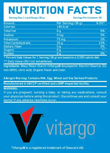 EVERBUILD Vitargo Carbohydrates Loader Витарго Въглехидрат - 1816 грама, 50 дози