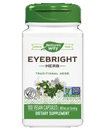 Nature's Way Eyebright Herb 430 mg За подкрепа на зрението х 100 веган капсули