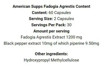 Fadogia Agrestis 1200 mg