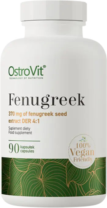 OstroVit Fenugreek 370 мг 4:1 Seed Extract Сминдух Екстракт - 90 капсули, 90 дози