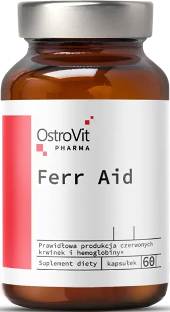 OstroVit Ferr Aid Iron Complex Желязо - 60 капсули, 60 дози