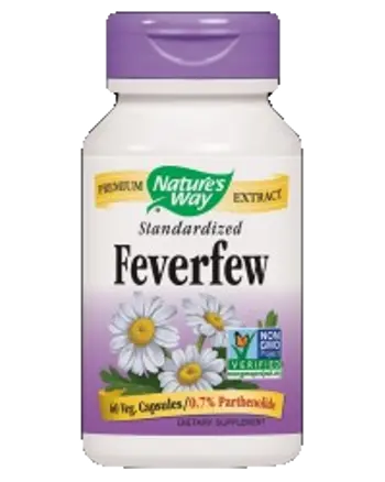 Nature's Way Standardized Feverfew 290 mg В подкрепа при мигрена и главоболие х 60 капсули