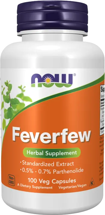 NOW Foods Feverfew 325 мг Вратига - 100 веге капсули, 100 дози