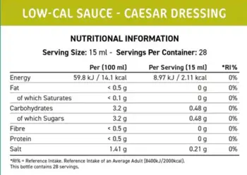 Fit Cuisine Low-Cal Sauce Caesar Dressing Нискокалоричен сос Цезар