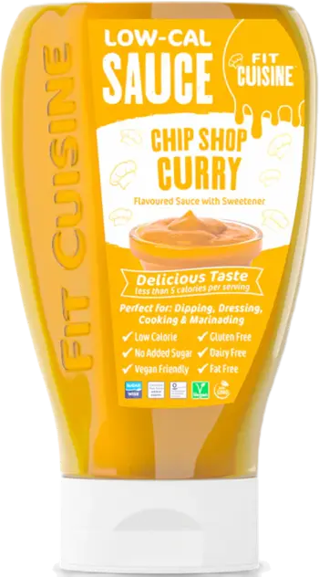 Applied Nutrition Fit Cuisine Low-Cal Sauce Chip Shop Curry Нискокалоричен сос с вкус на къри